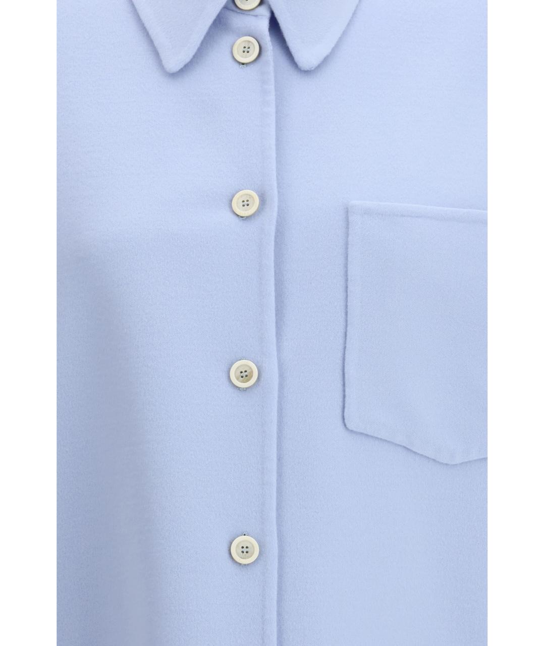 FABIANA FILIPPI Голубая шерстяная рубашка, фото 3