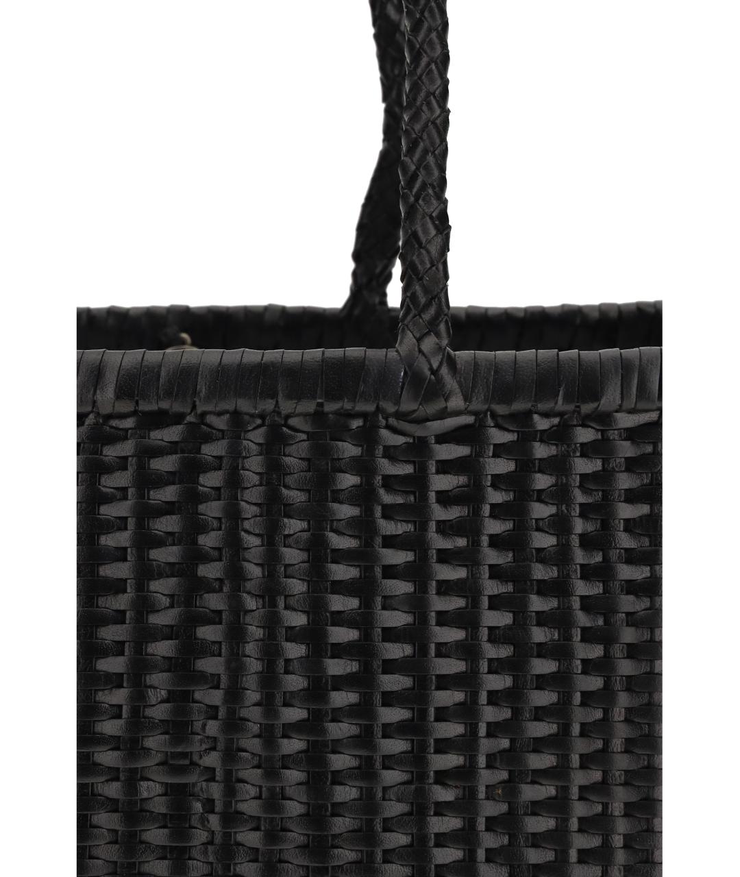 Dragon Diffusion Черная кожаная сумка тоут, фото 4