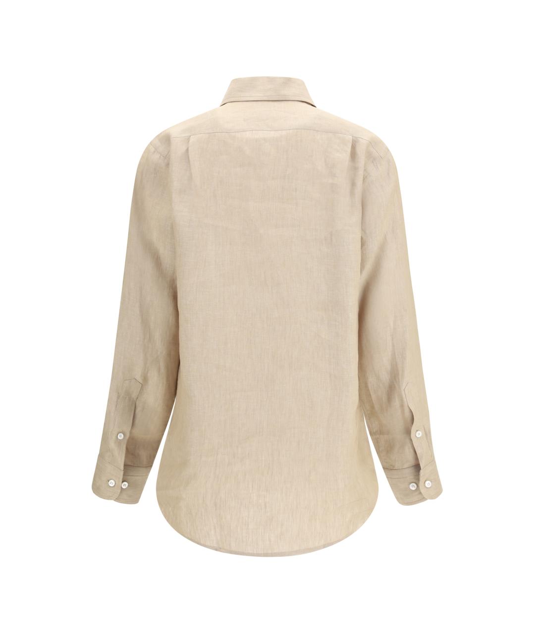 LORO PIANA Бежевая рубашка, фото 2