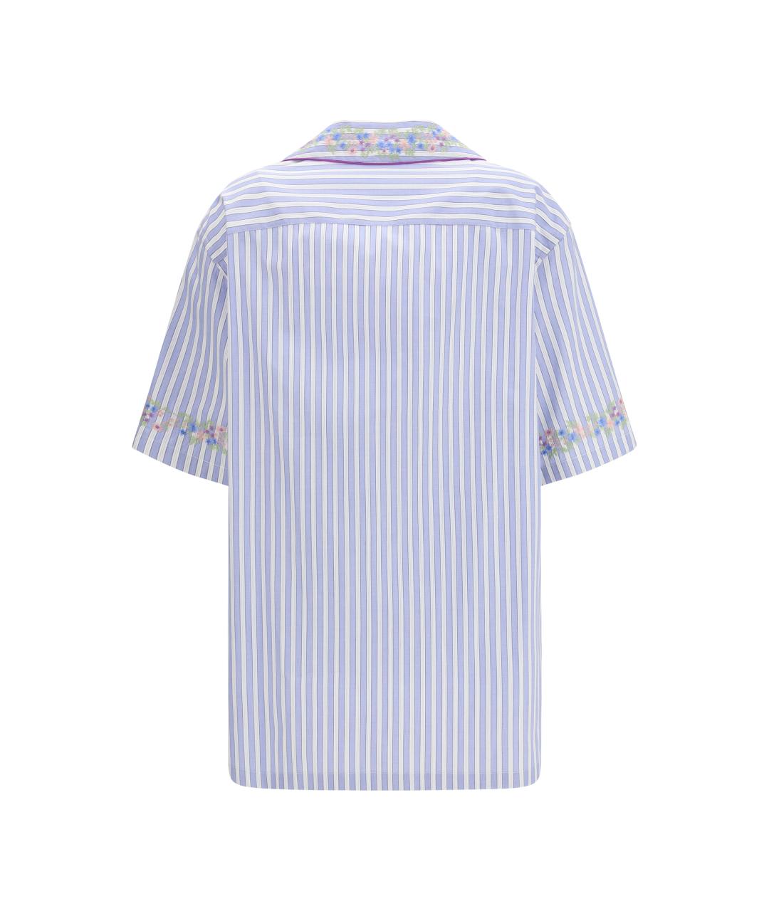 DOLCE&GABBANA Голубая хлопковая рубашка, фото 2