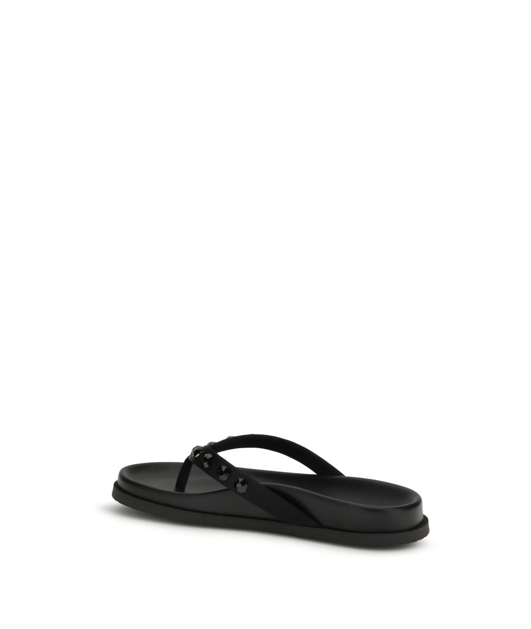 PEDRO GARCÍA Черные резиновые шлепанцы, фото 3