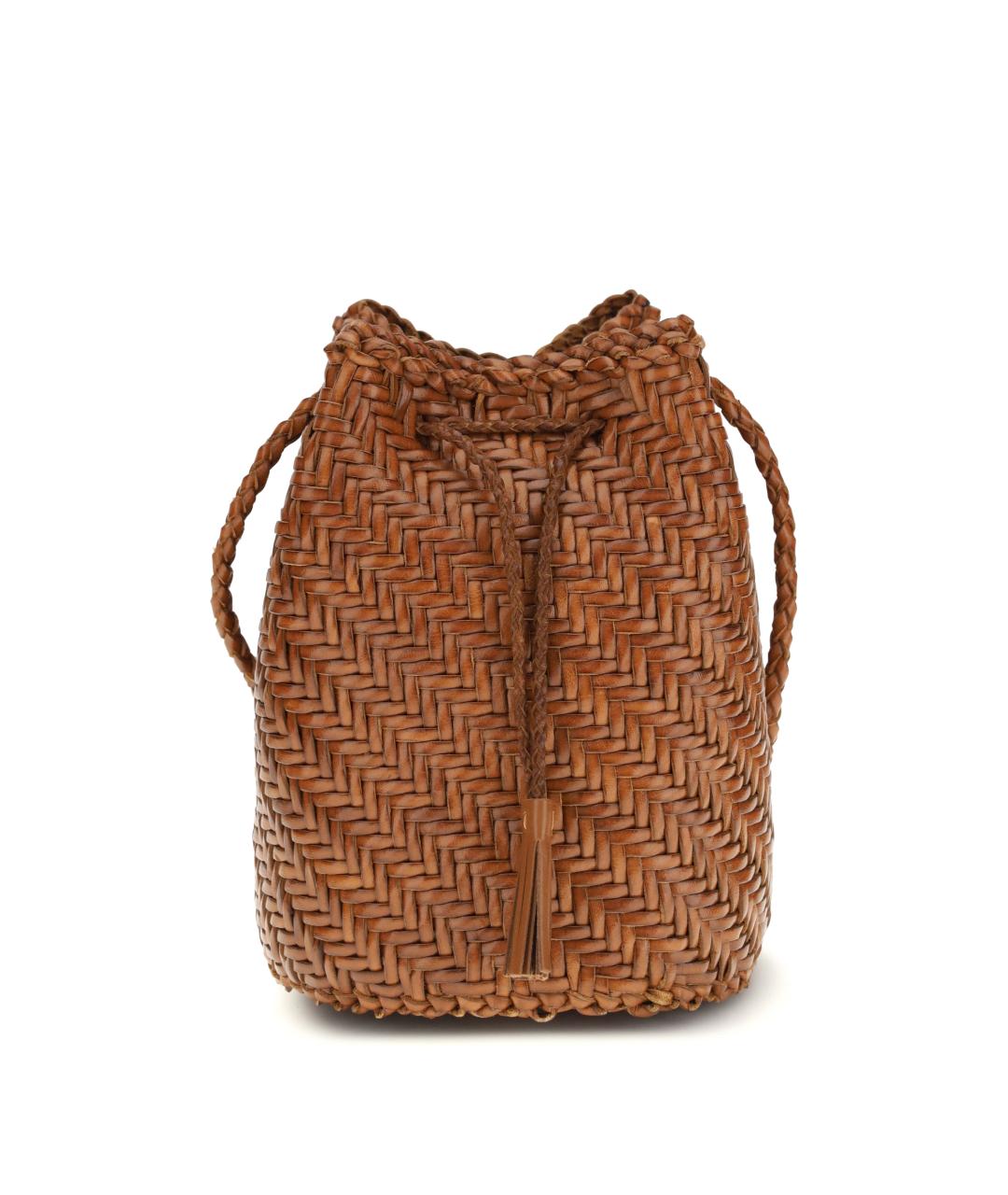 Dragon Diffusion Бежевая кожаная сумка с короткими ручками, фото 1