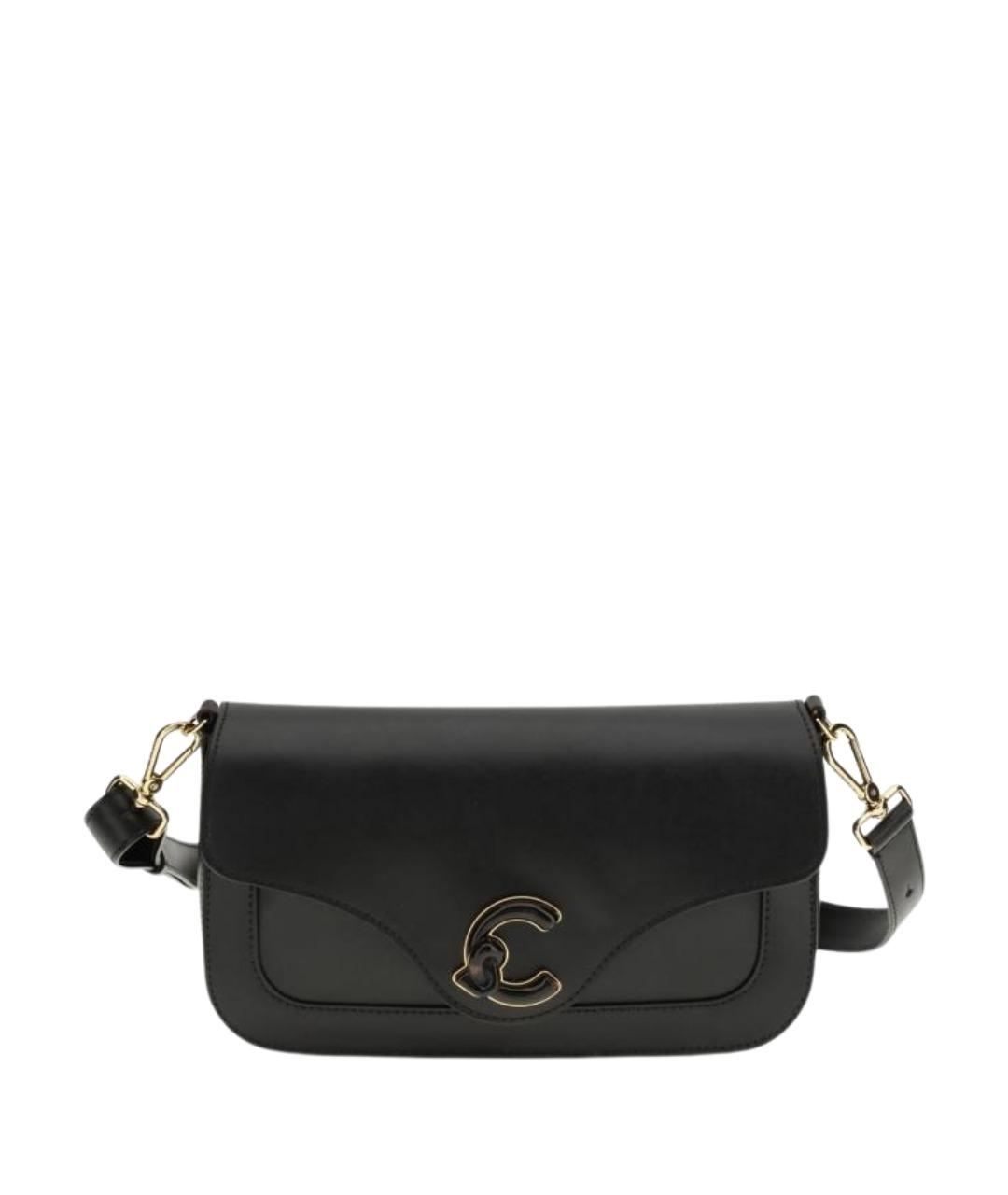 COCCINELLE Черная кожаная сумка через плечо, фото 1