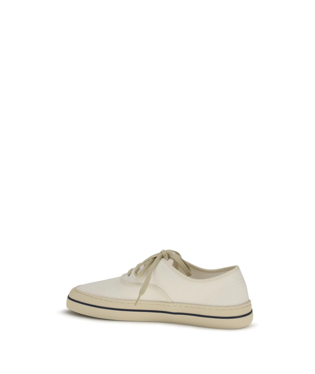 LORO PIANA Бежевые текстильные кеды, фото 3