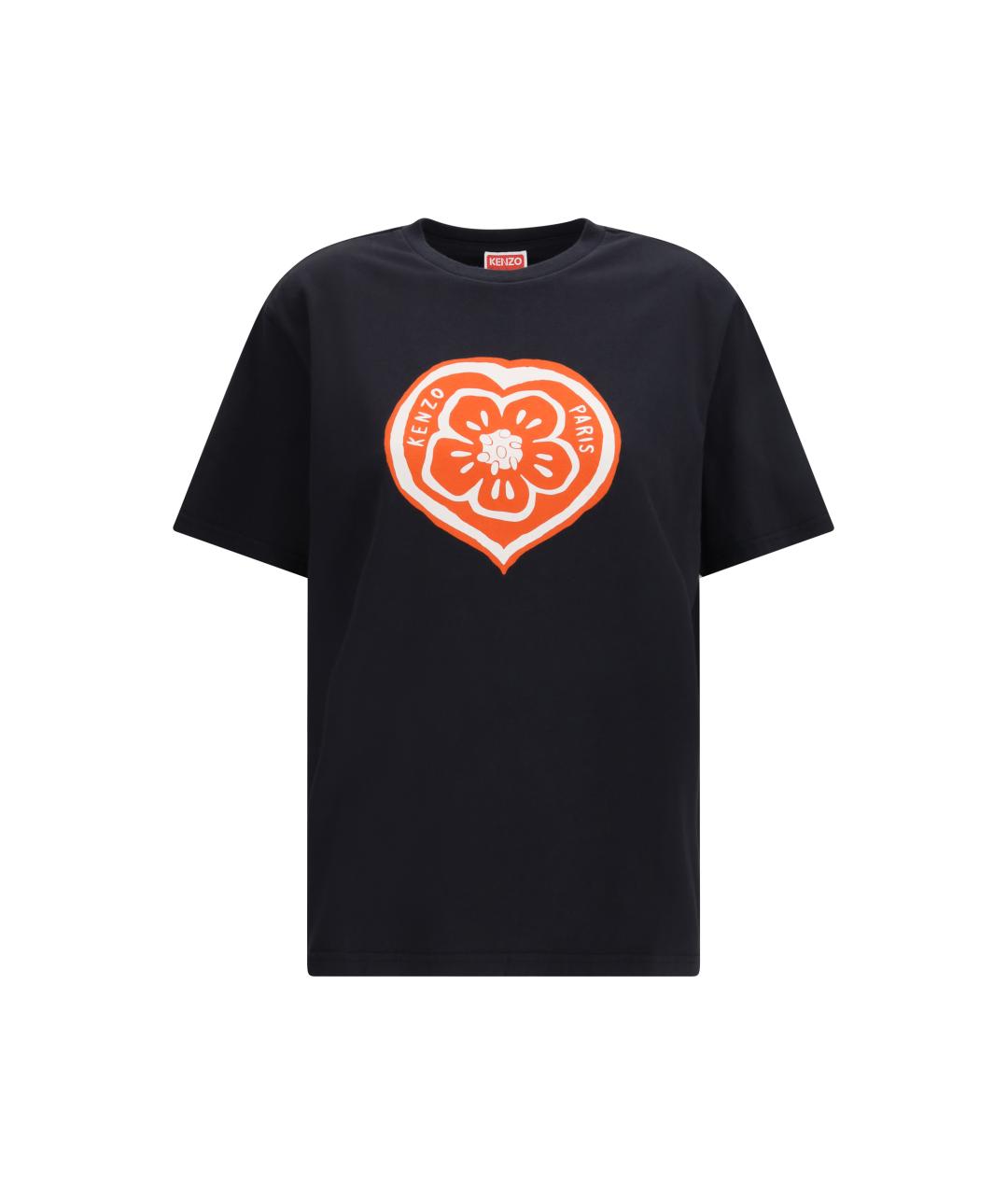 KENZO Черная хлопковая футболка, фото 4