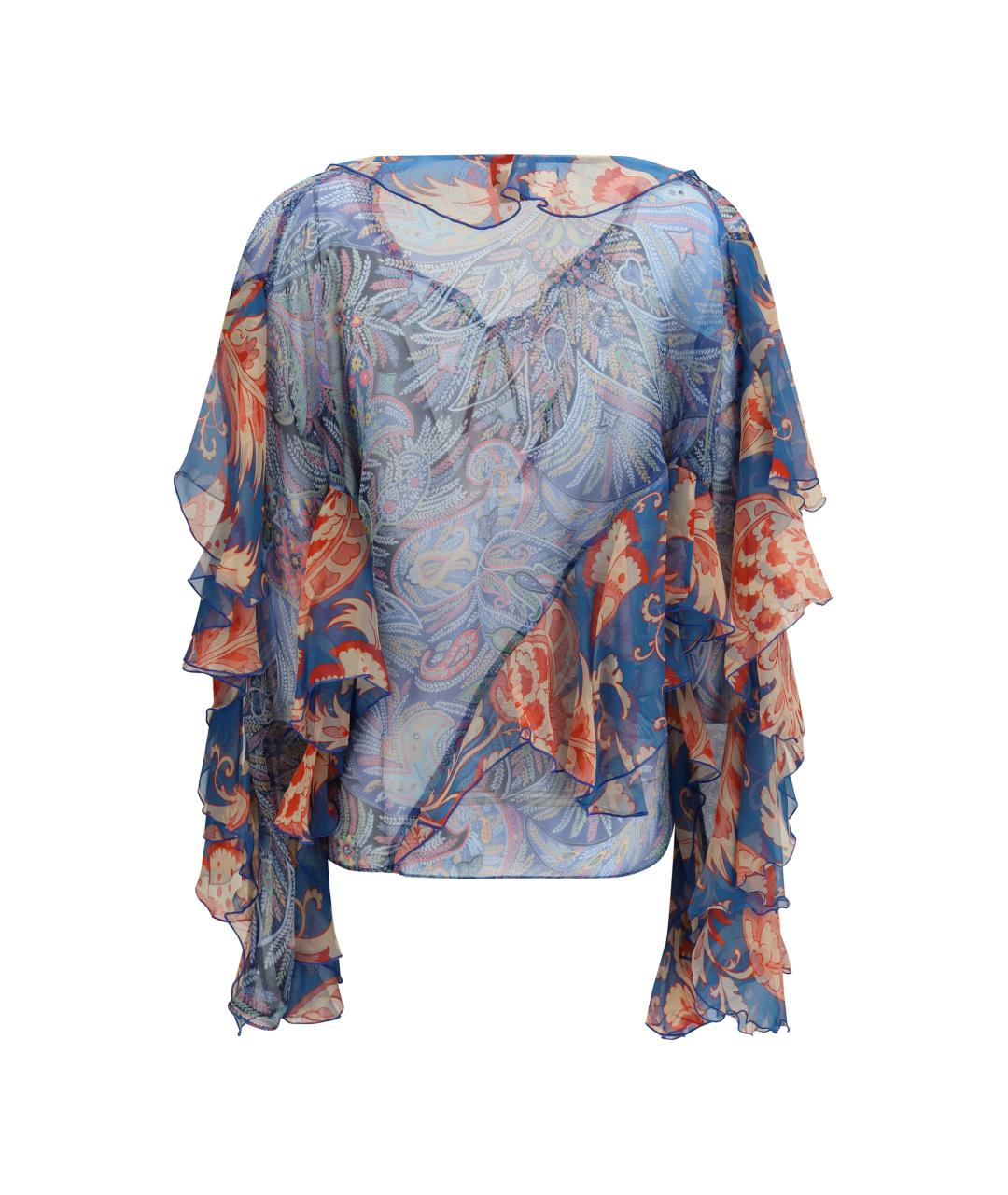 ETRO Мульти шелковая рубашка, фото 2