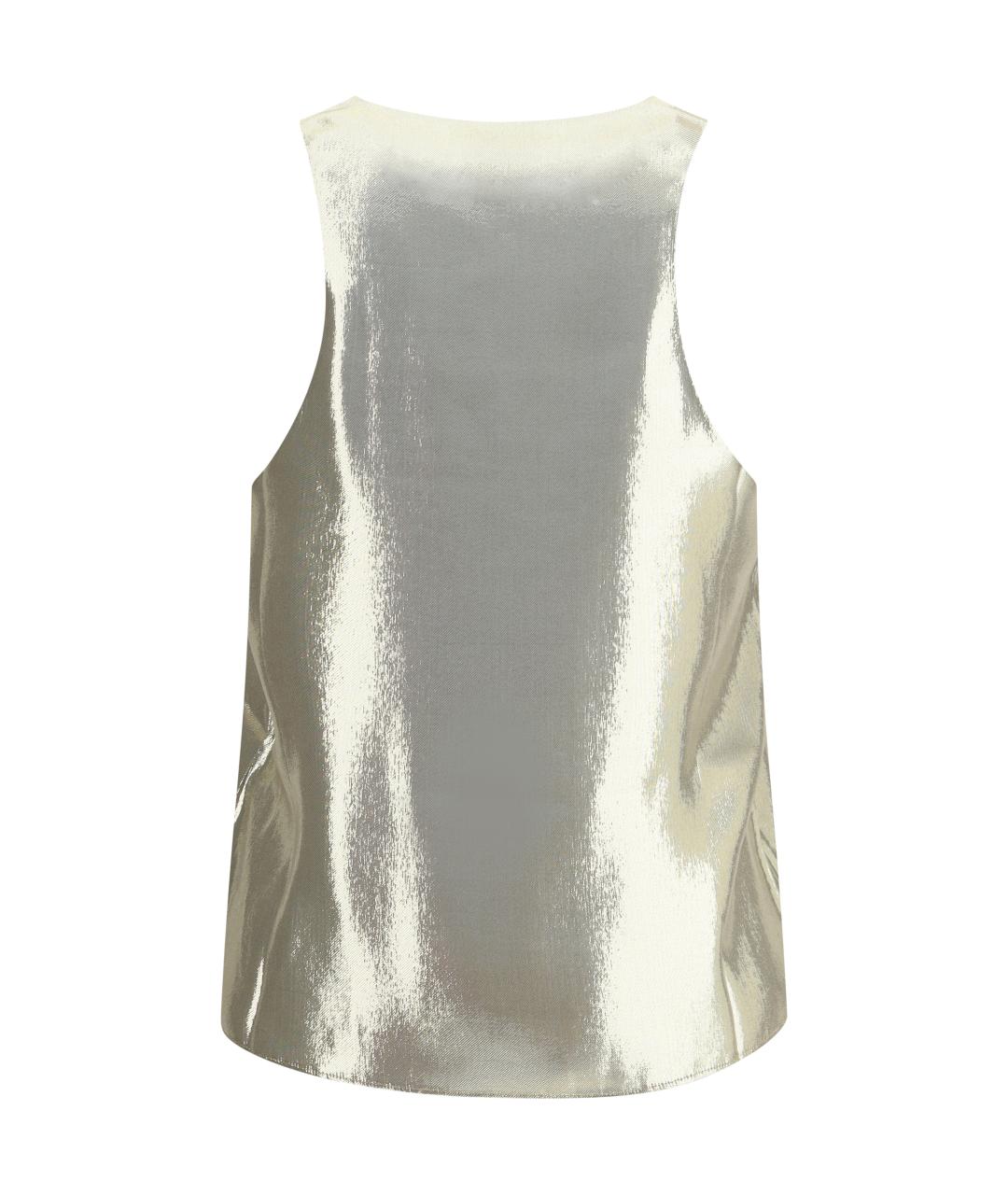 Sa Su Phi Золотая шелковая майка, фото 2