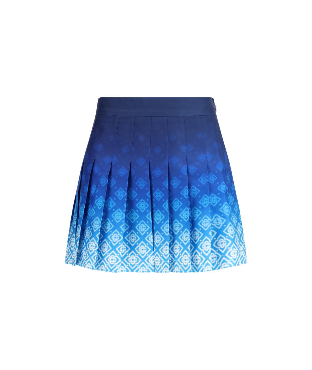 CASABLANCA Синяя шелковая юбка мини, фото 1