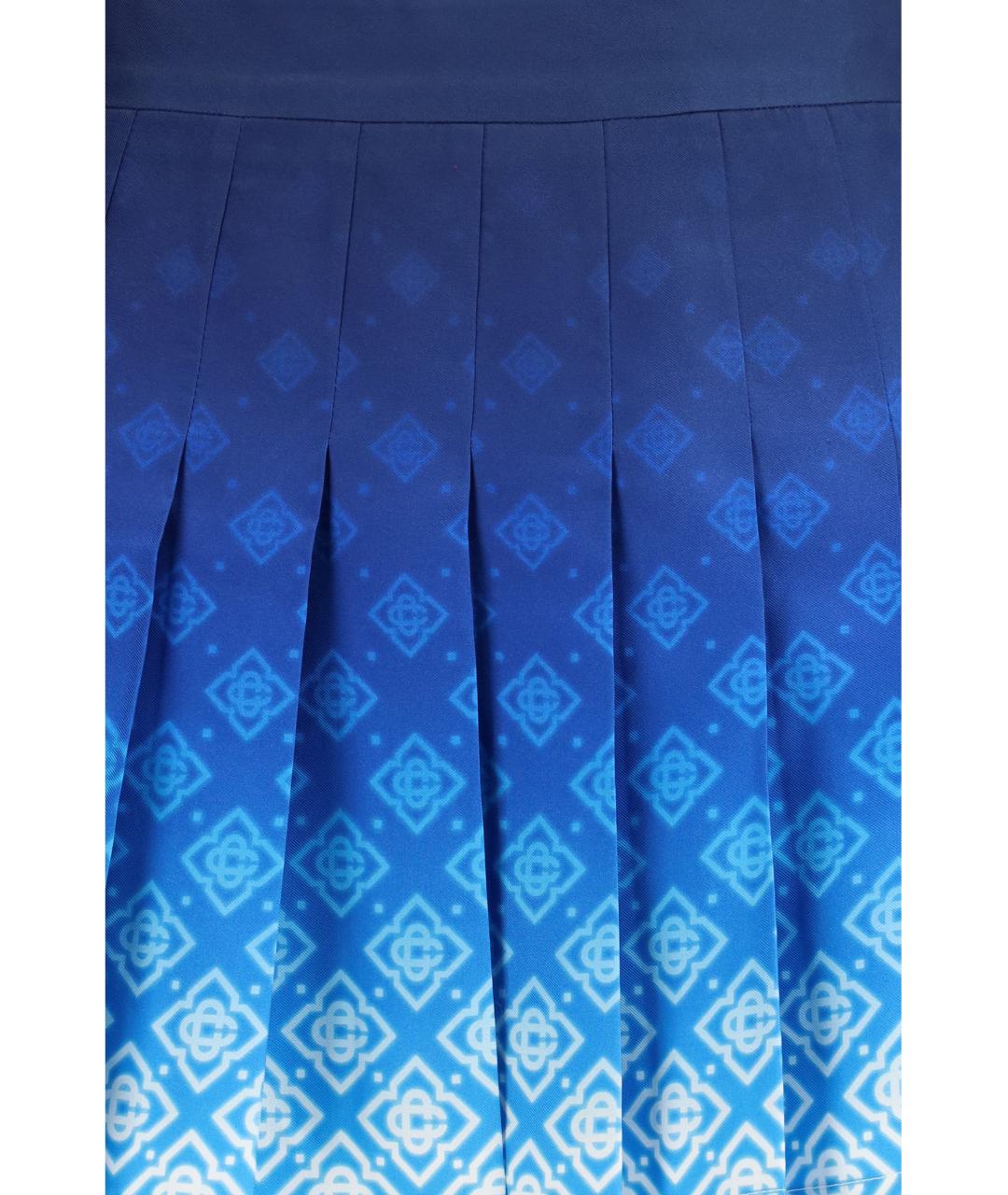 CASABLANCA Синяя шелковая юбка мини, фото 3