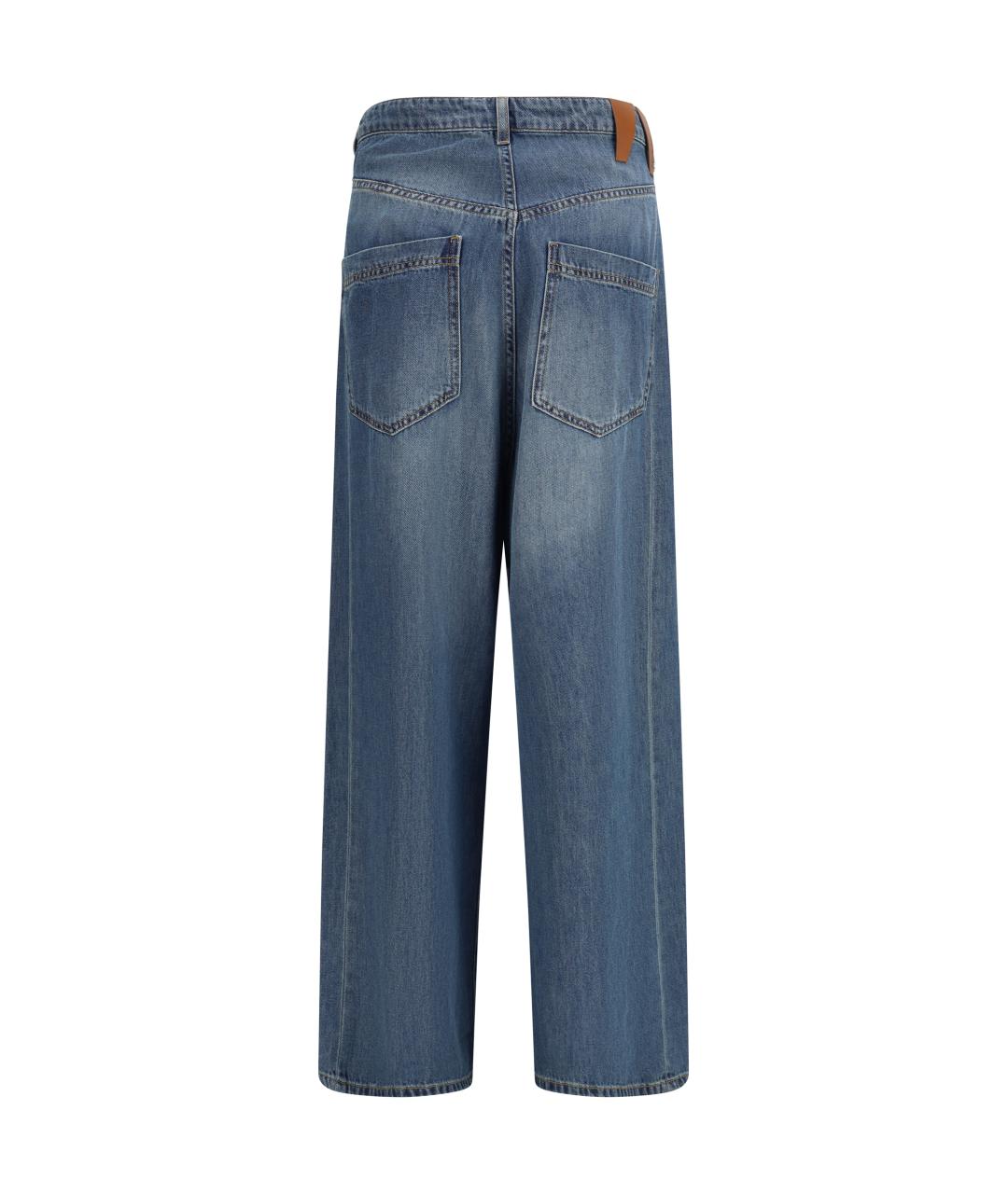 DARKPARK Синие хлопко-лиоцелловые прямые джинсы, фото 2