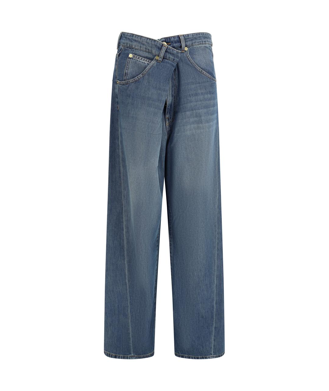 DARKPARK Синие хлопко-лиоцелловые прямые джинсы, фото 1