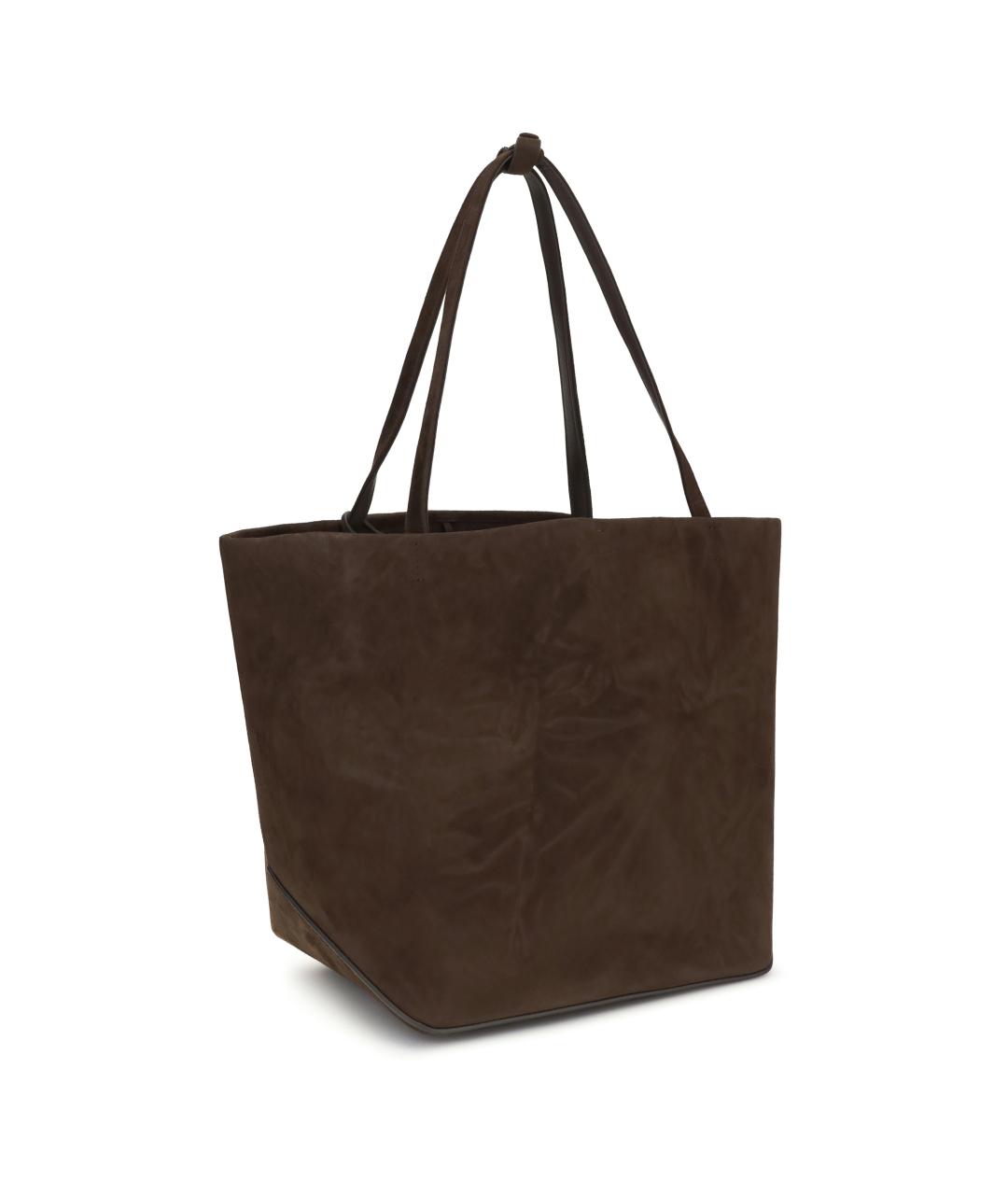 THE ROW Коричневая кожаная сумка через плечо, фото 3