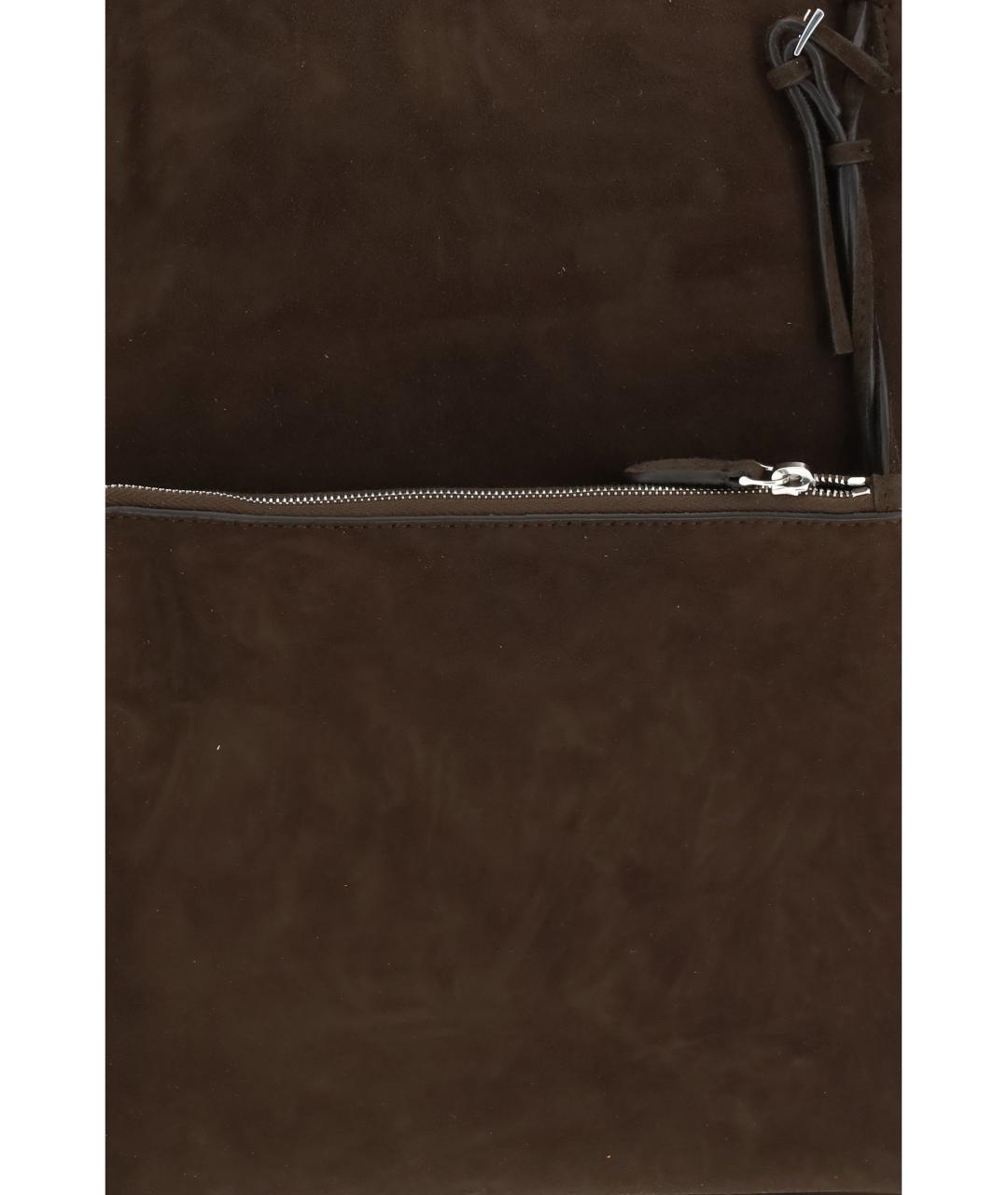 THE ROW Коричневая кожаная сумка через плечо, фото 4