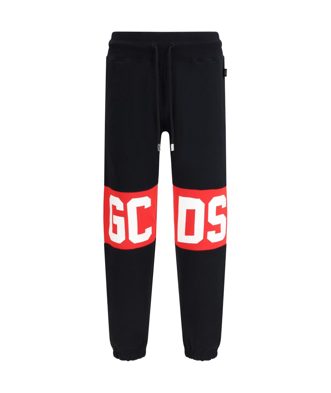 GCDS Черные хлопковые повседневные брюки, фото 1
