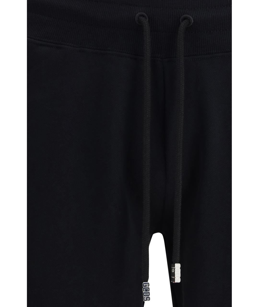 GCDS Черные хлопковые повседневные брюки, фото 3