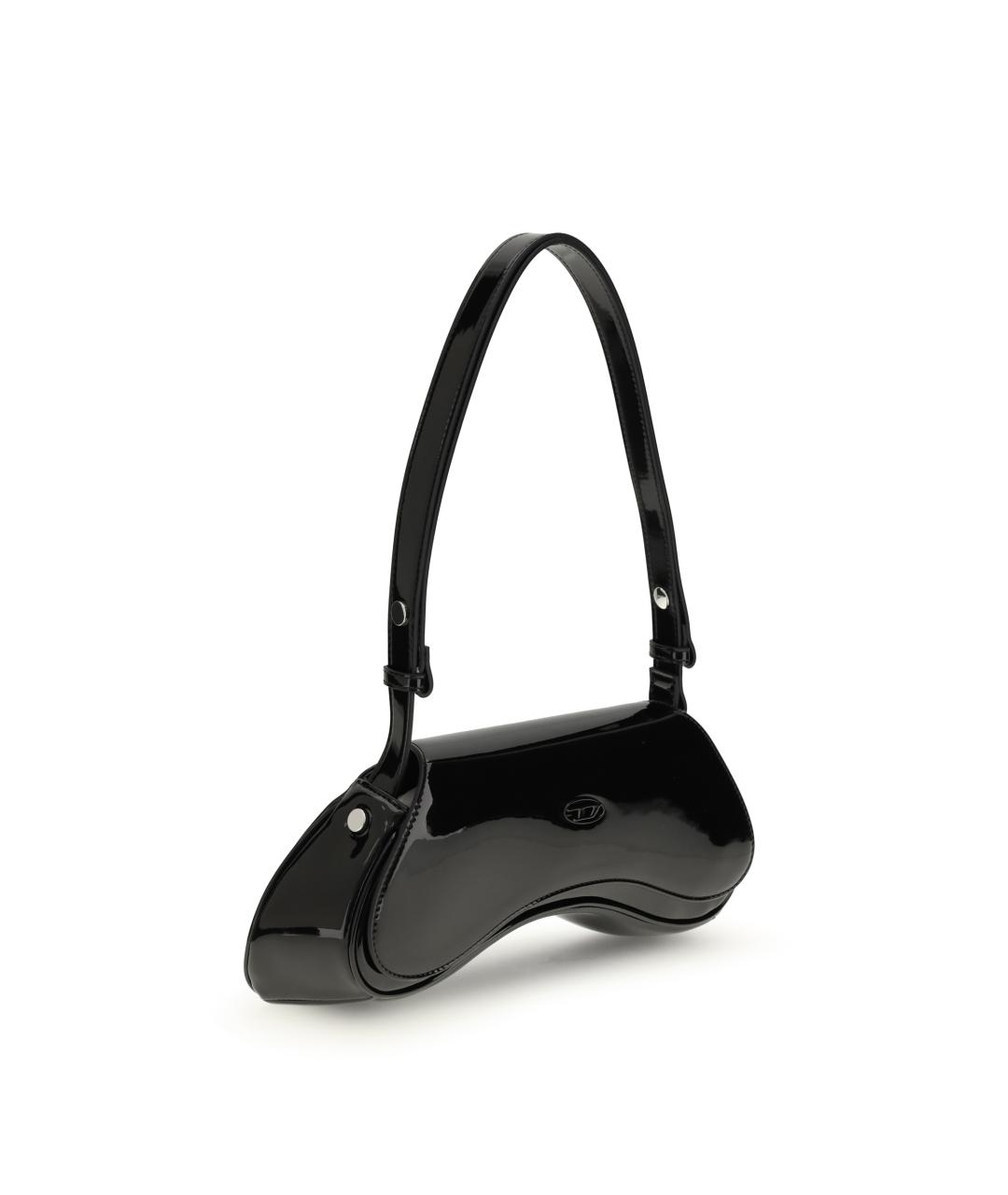 DIESEL Черная сумка через плечо из искусственной кожи, фото 2