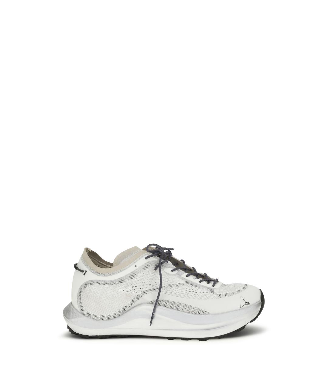 ROA Белые текстильные низкие кроссовки / кеды, фото 1