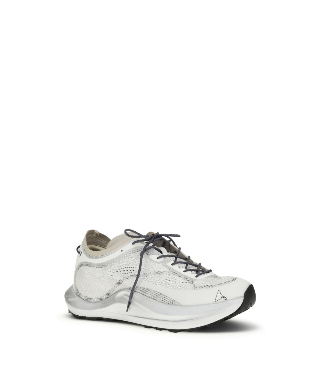 ROA Белые текстильные низкие кроссовки / кеды, фото 2