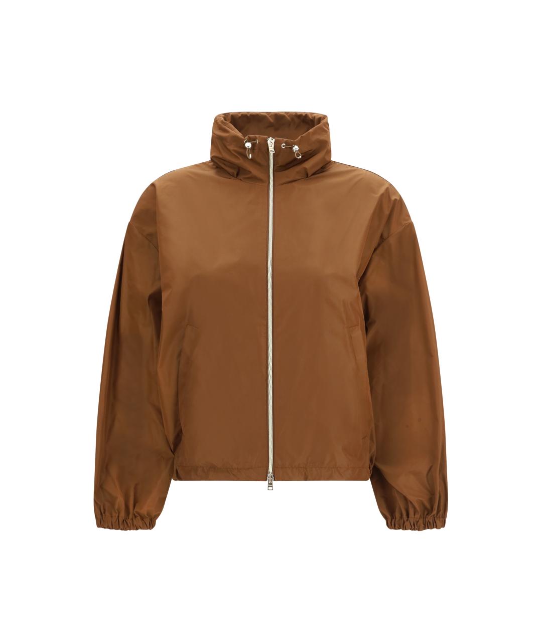 HERNO Коричневая полиэстеровая куртка, фото 1