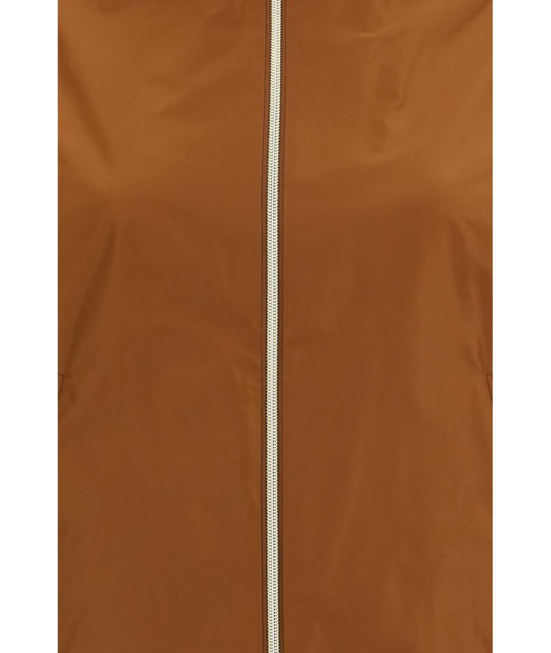 HERNO Коричневая полиэстеровая куртка, фото 3