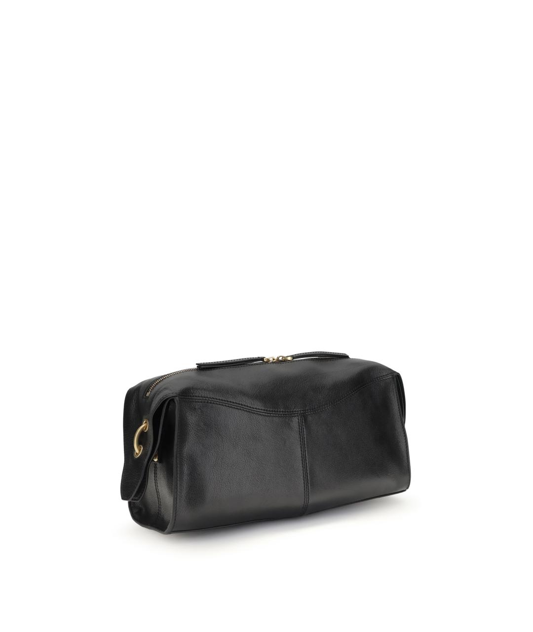 BALMAIN Черная кожаная сумка через плечо, фото 3