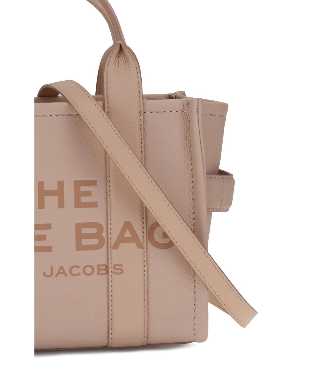 MARC JACOBS Розовая кожаная сумка тоут, фото 4