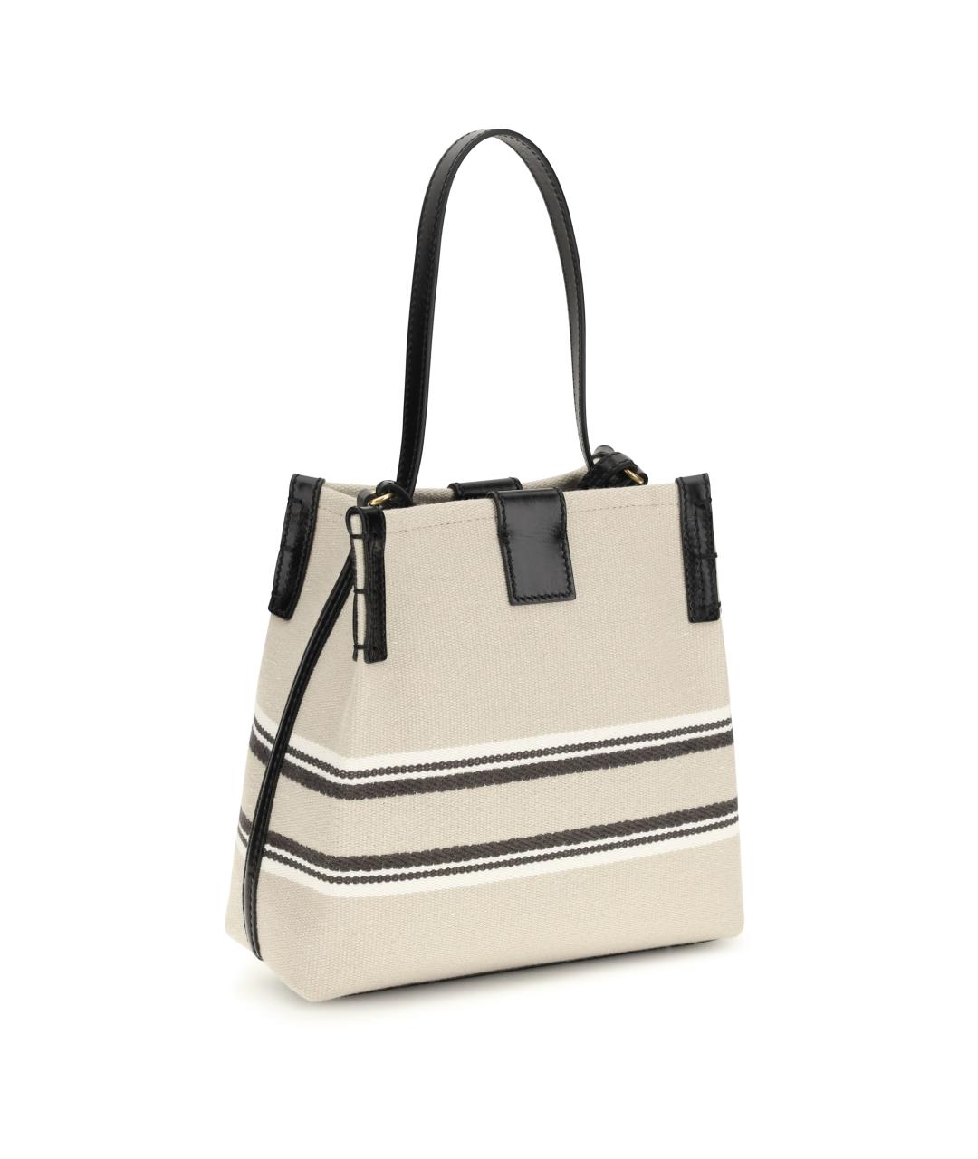 BALMAIN Белая хлопковая сумка через плечо, фото 3