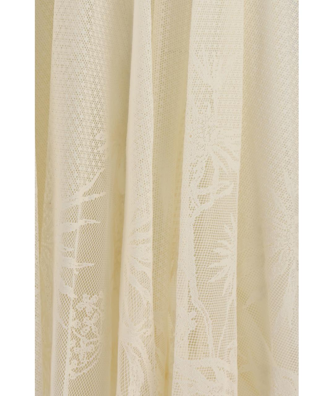 FABIANA FILIPPI Бежевая хлопковая юбка миди, фото 3