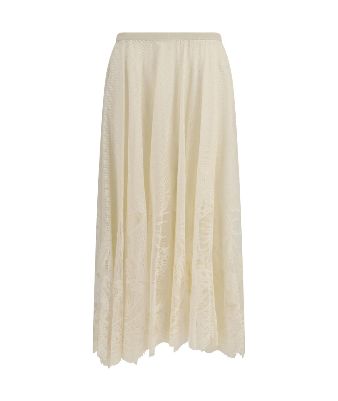 FABIANA FILIPPI Бежевая хлопковая юбка миди, фото 1