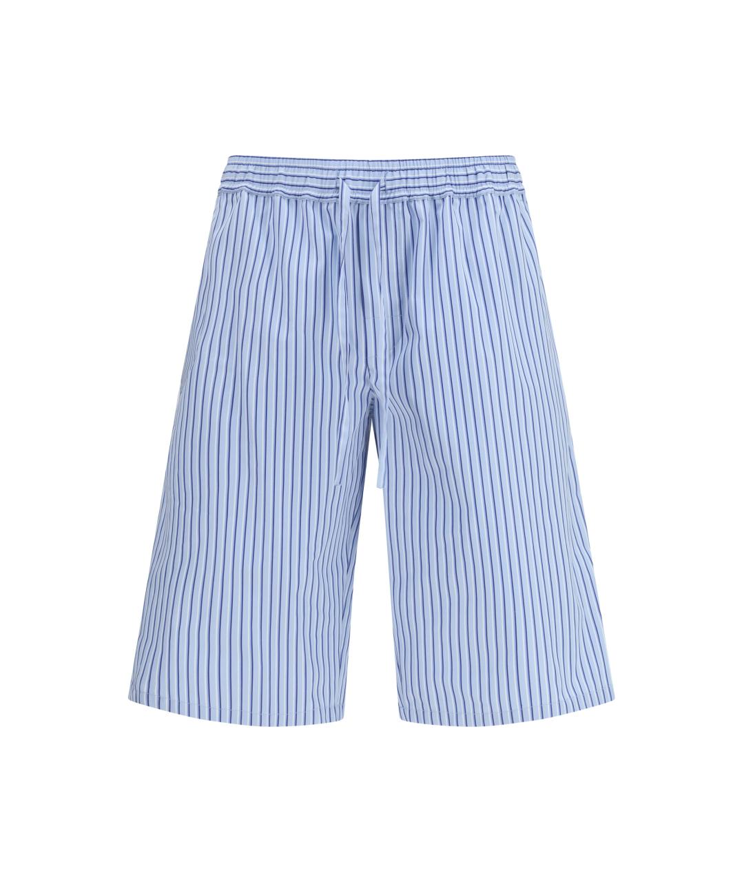 DOLCE&GABBANA Синие хлопковые шорты, фото 1