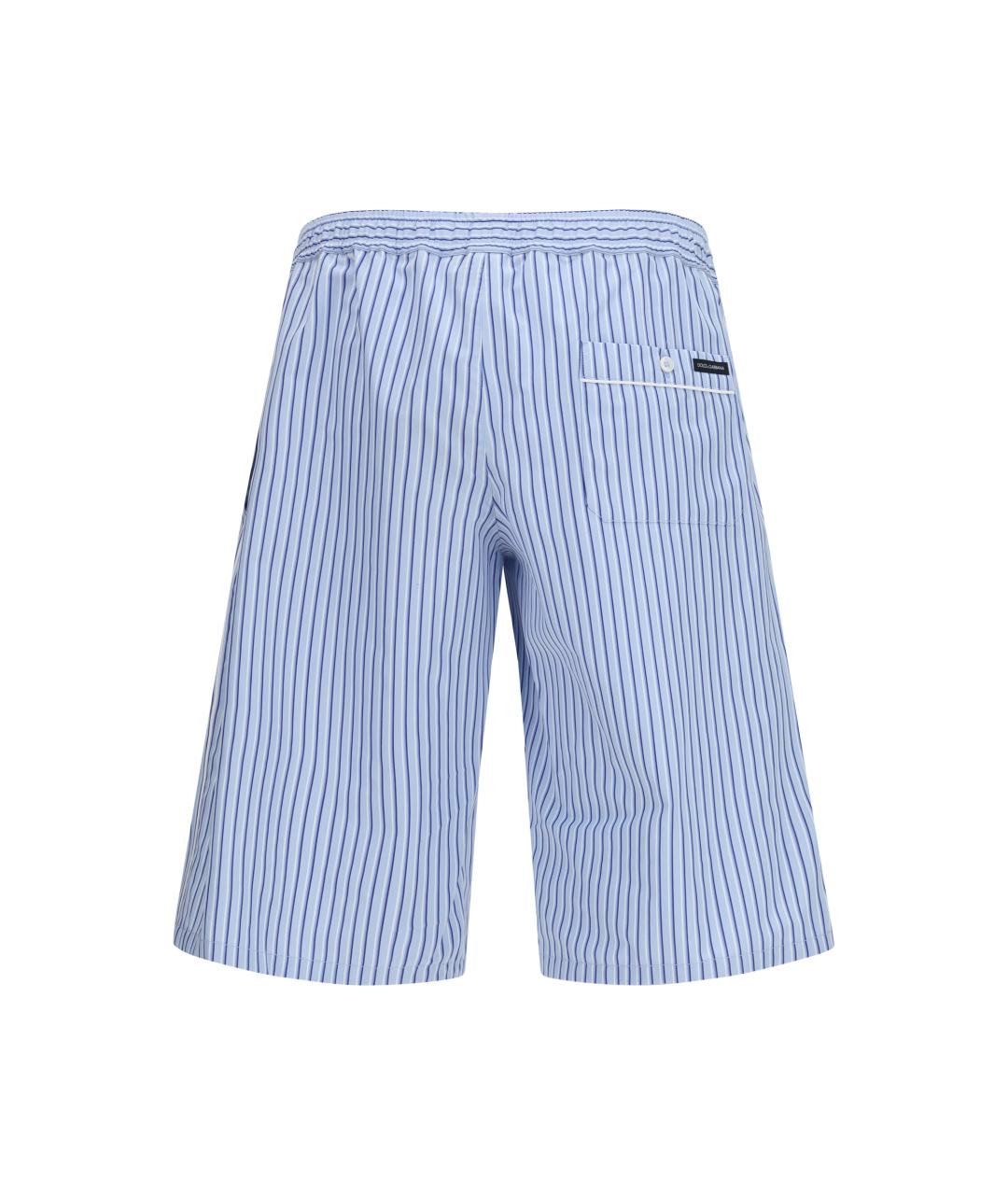 DOLCE&GABBANA Синие хлопковые шорты, фото 2