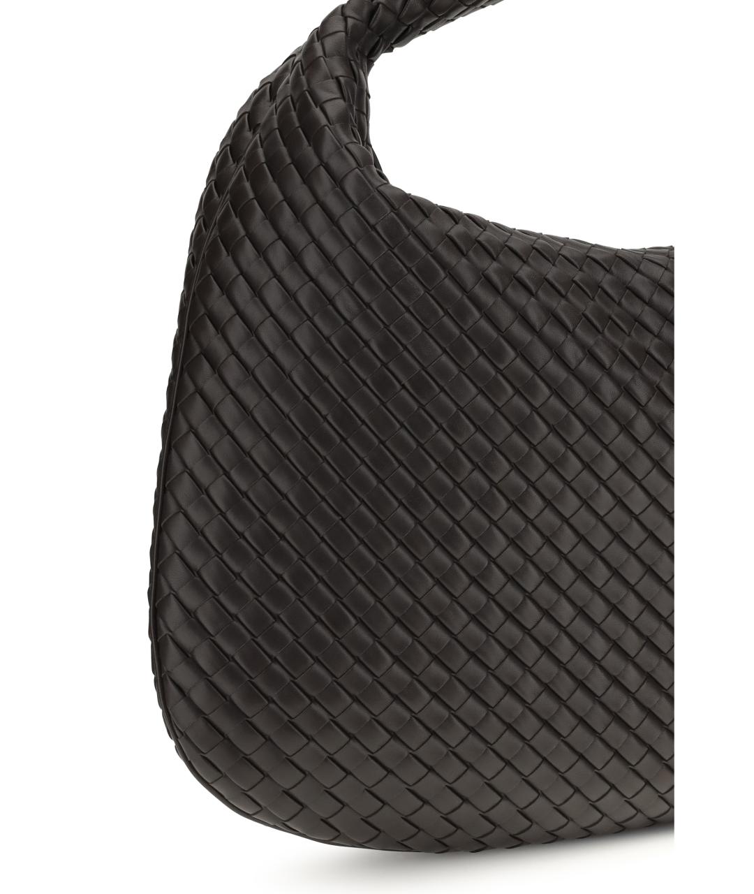 BOTTEGA VENETA Коричневая кожаная сумка через плечо, фото 4