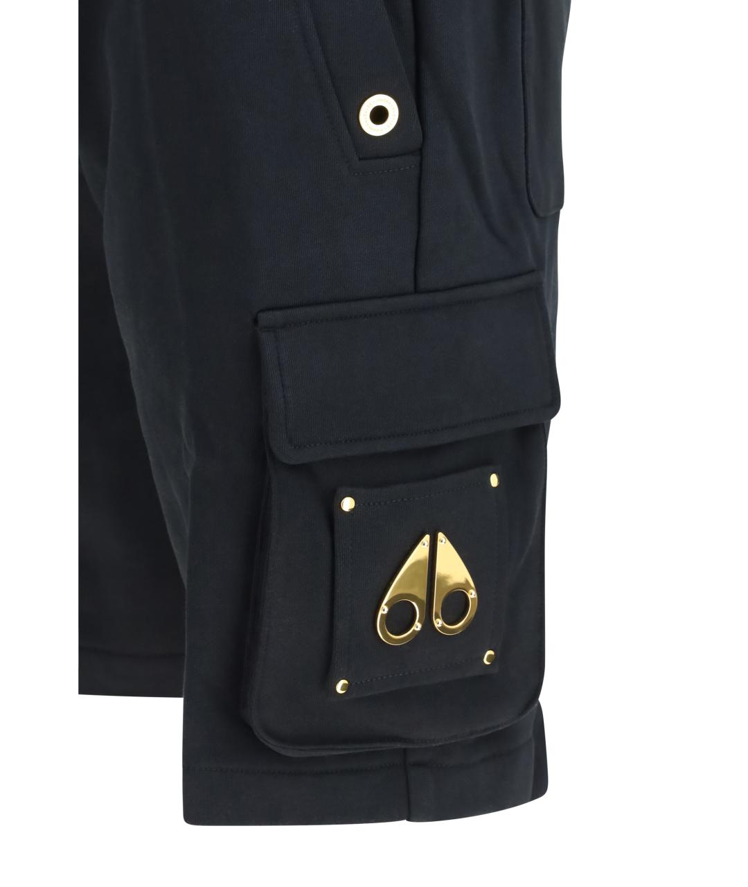 MOOSE KNUCKLES Черные хлопковые шорты, фото 3