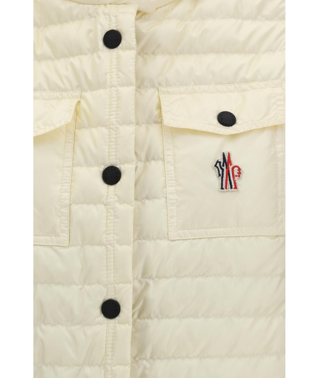 MONCLER GRENOBLE Белый полиамидовый жилет, фото 3