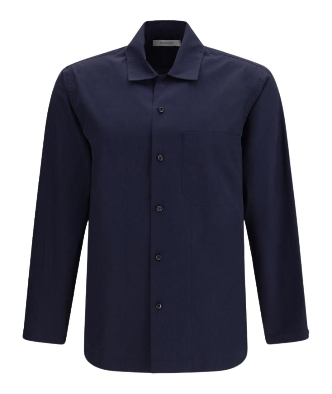 UMIT BENAN Темно-синяя хлопковая классическая рубашка, фото 1