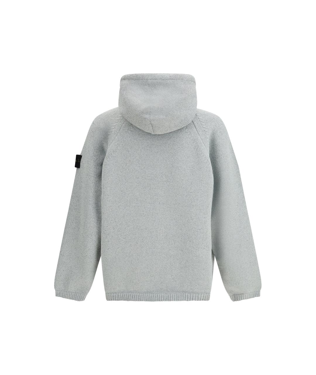 STONE ISLAND Серый полиэстеровый джемпер / свитер, фото 2