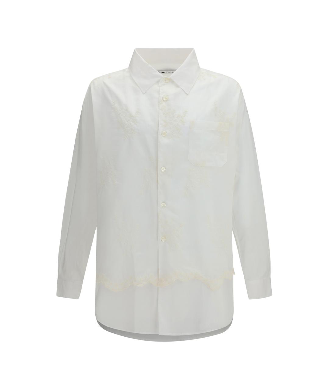 OUR LEGACY Белая хлопковая классическая рубашка, фото 1
