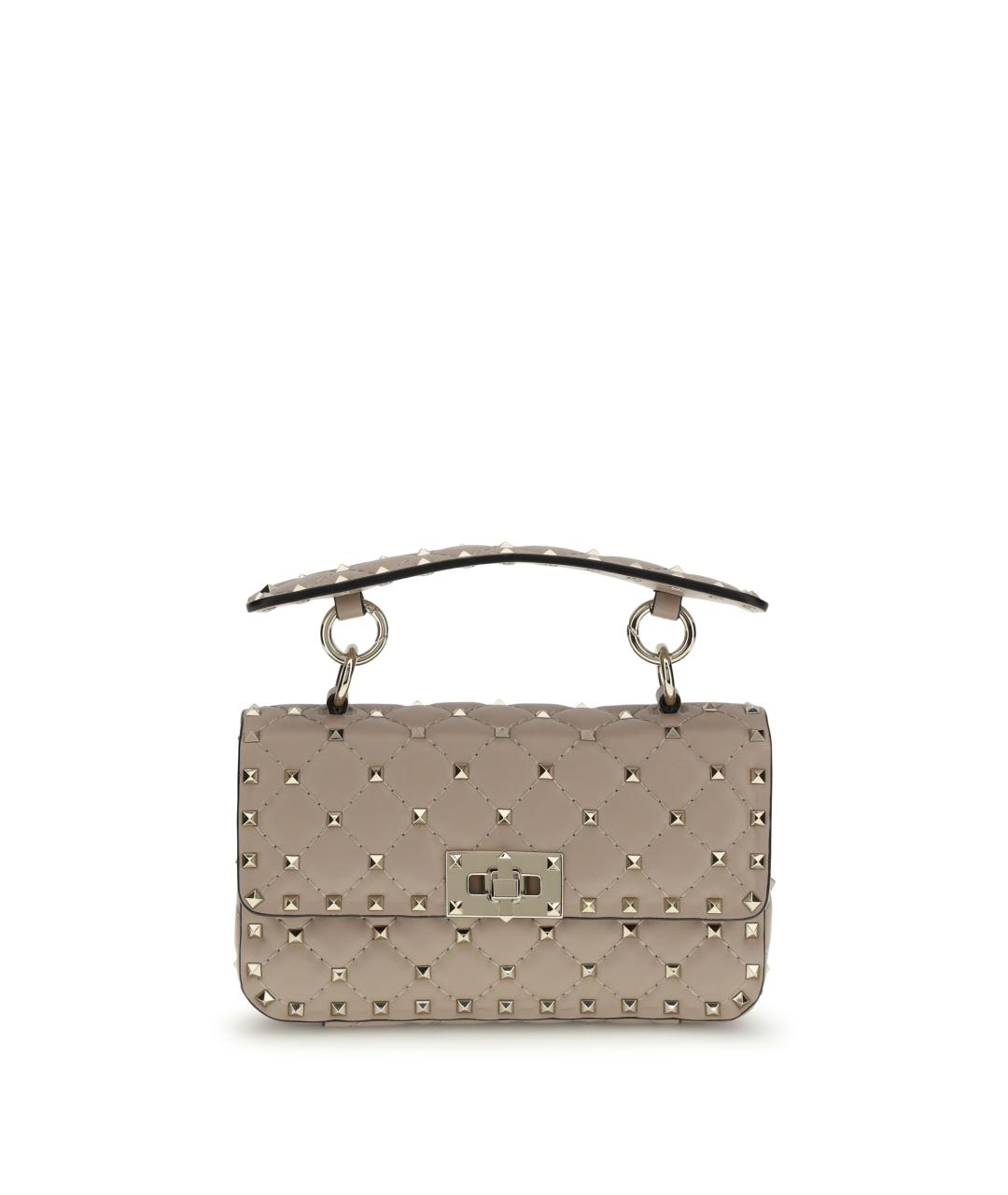 VALENTINO Розовая кожаная сумка через плечо, фото 1