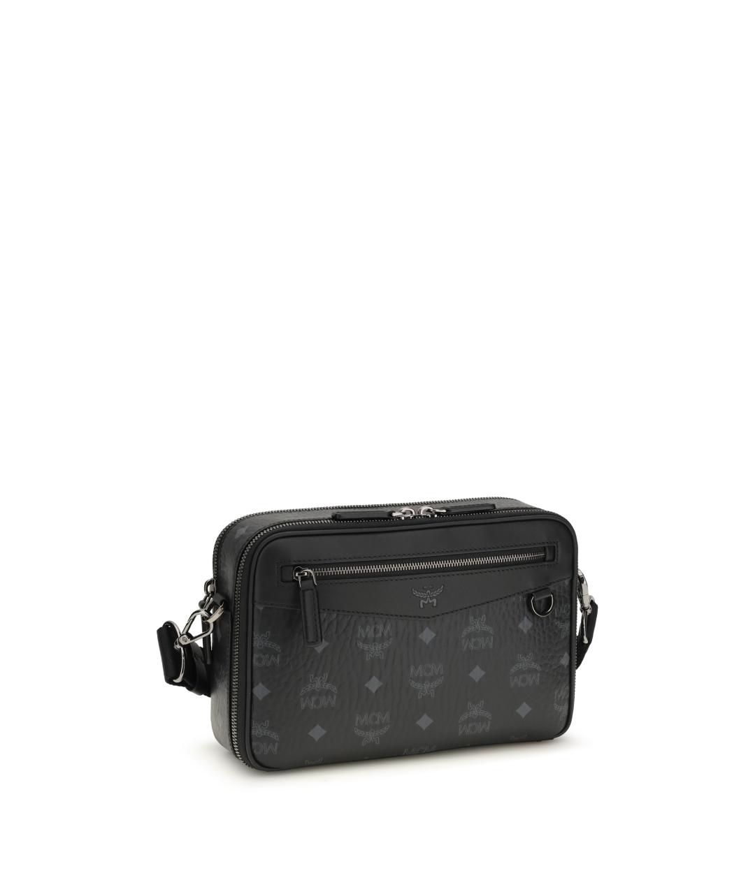 MCM Черная сумка на плечо из искусственной кожи, фото 3