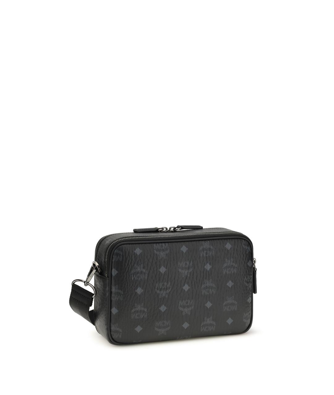 MCM Черная сумка на плечо из искусственной кожи, фото 1