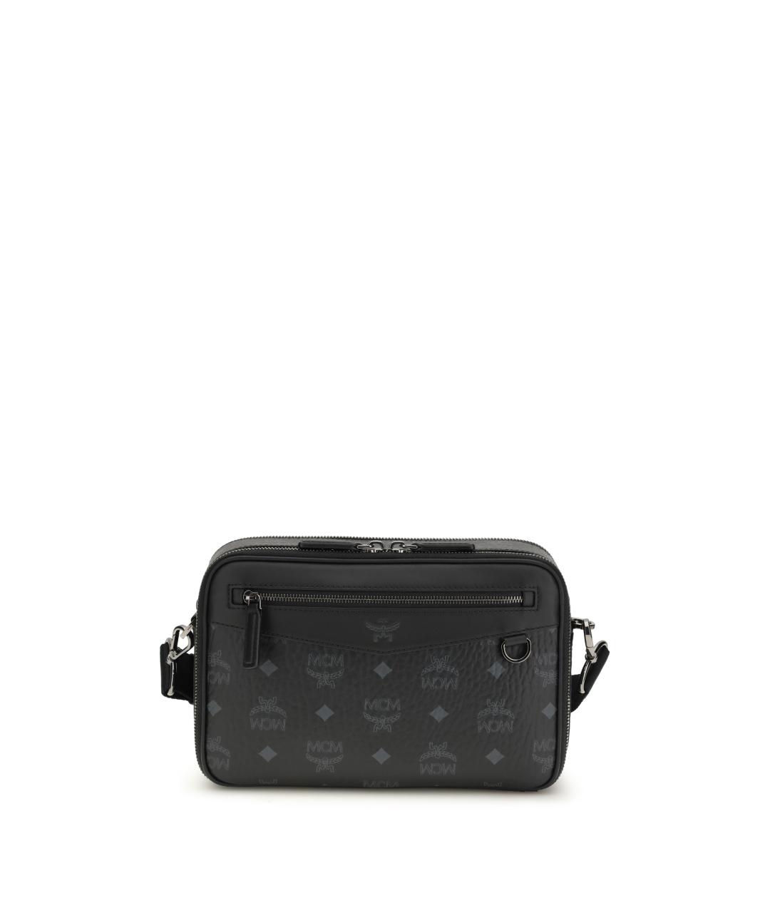 MCM Черная сумка на плечо из искусственной кожи, фото 2
