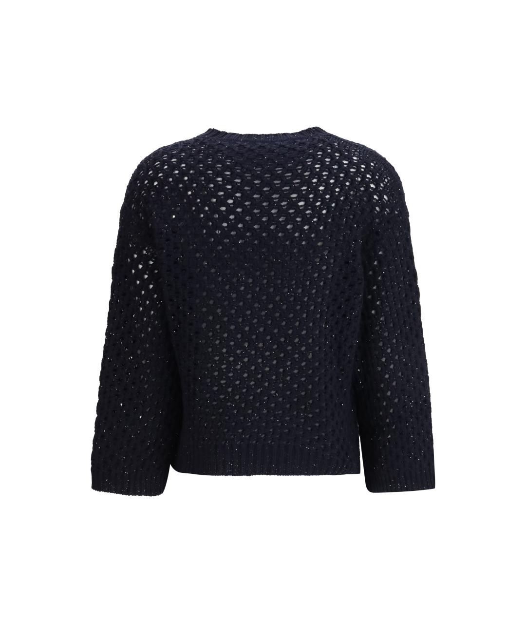 FABIANA FILIPPI Темно-синий шерстяной джемпер / свитер, фото 2