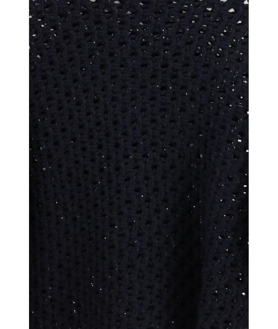 FABIANA FILIPPI Темно-синий шерстяной джемпер / свитер, фото 3