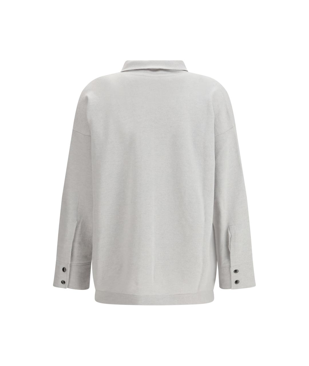 FABIANA FILIPPI Серая шерстяная рубашка, фото 2