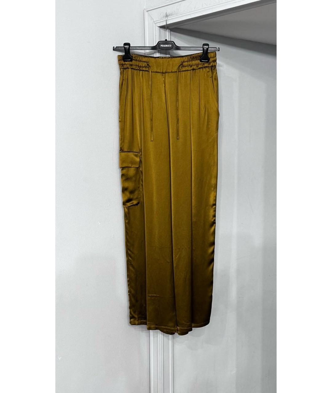 YVES SALOMON Горчичный вискозный костюм с брюками, фото 2