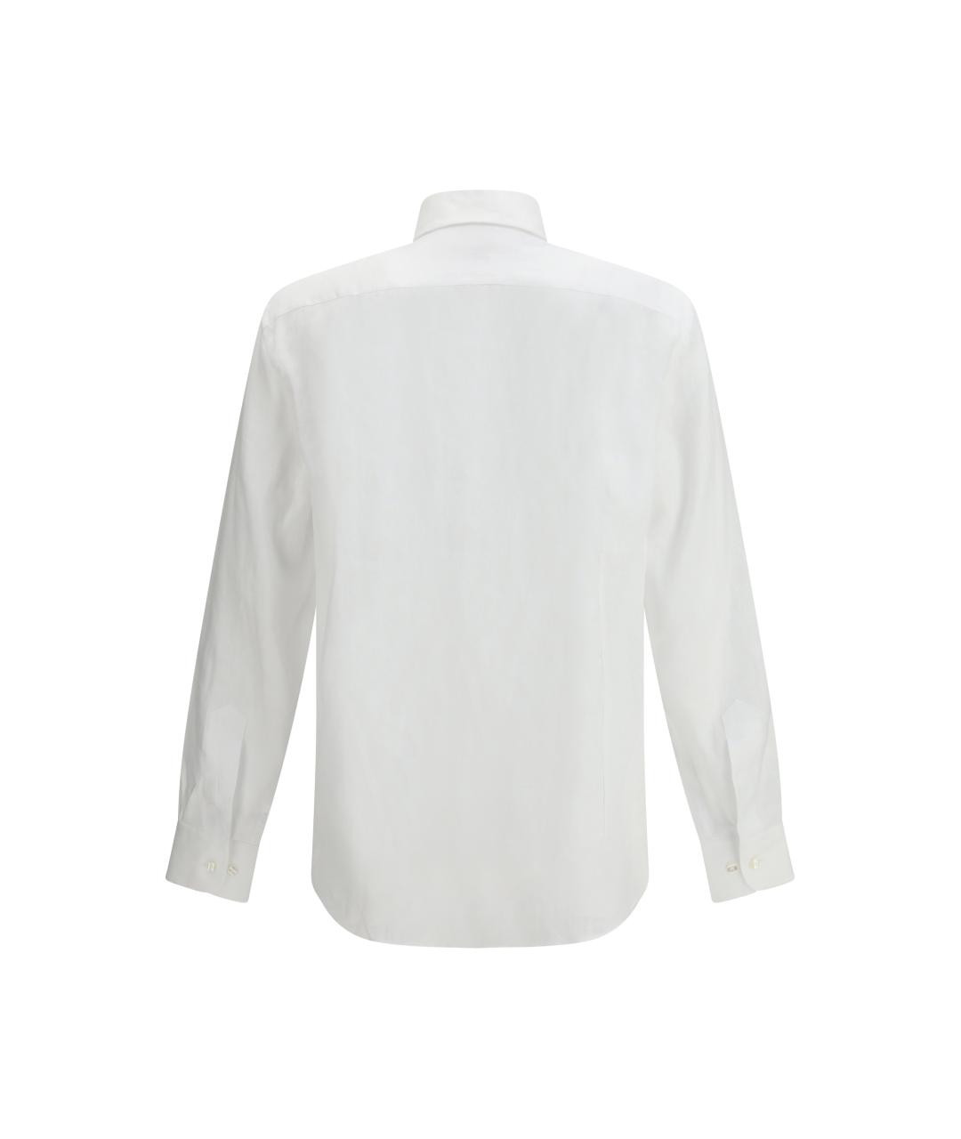 ETRO Белая льняная классическая рубашка, фото 2