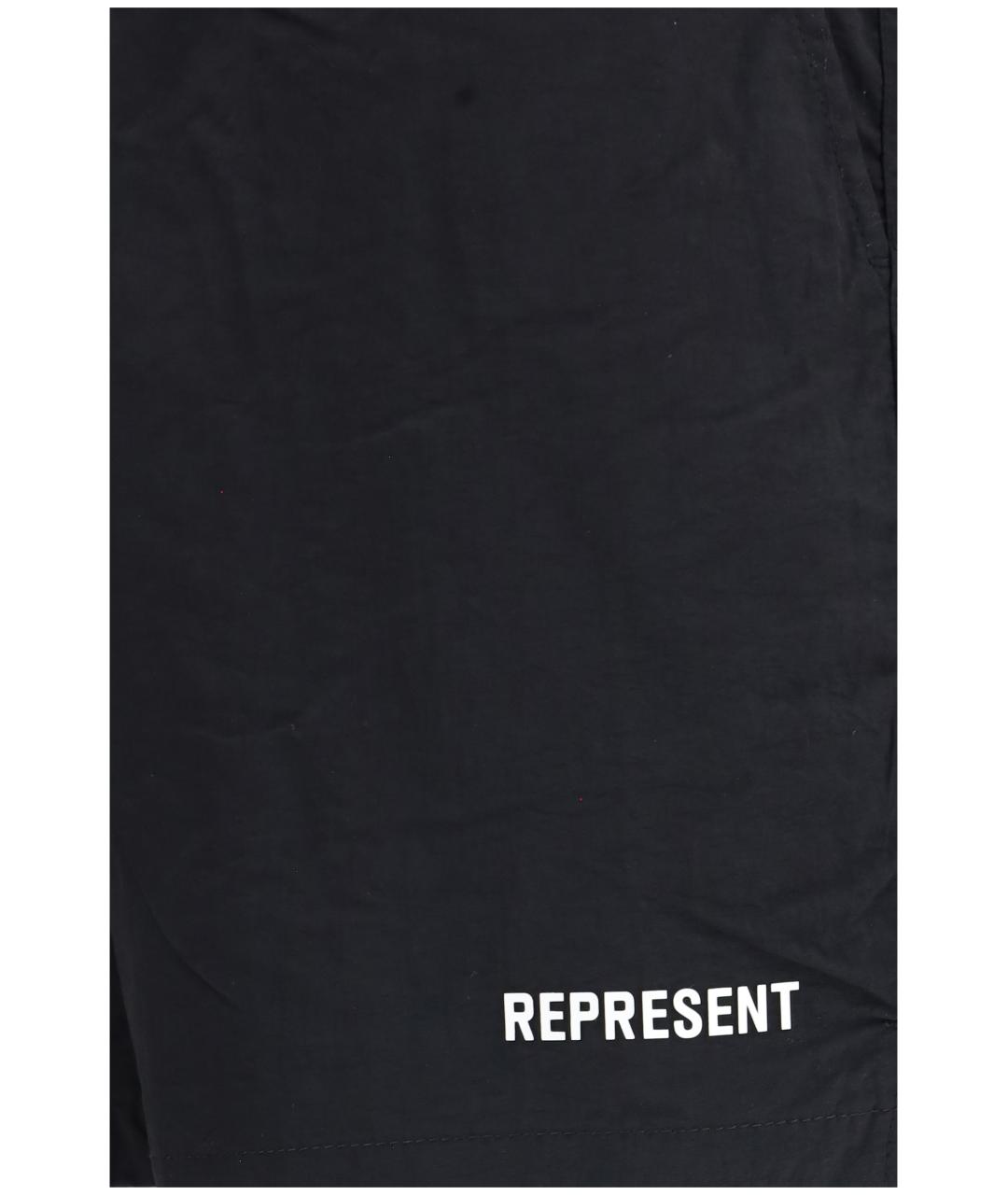 REPRESENT Черные полиамидовые шорты, фото 3