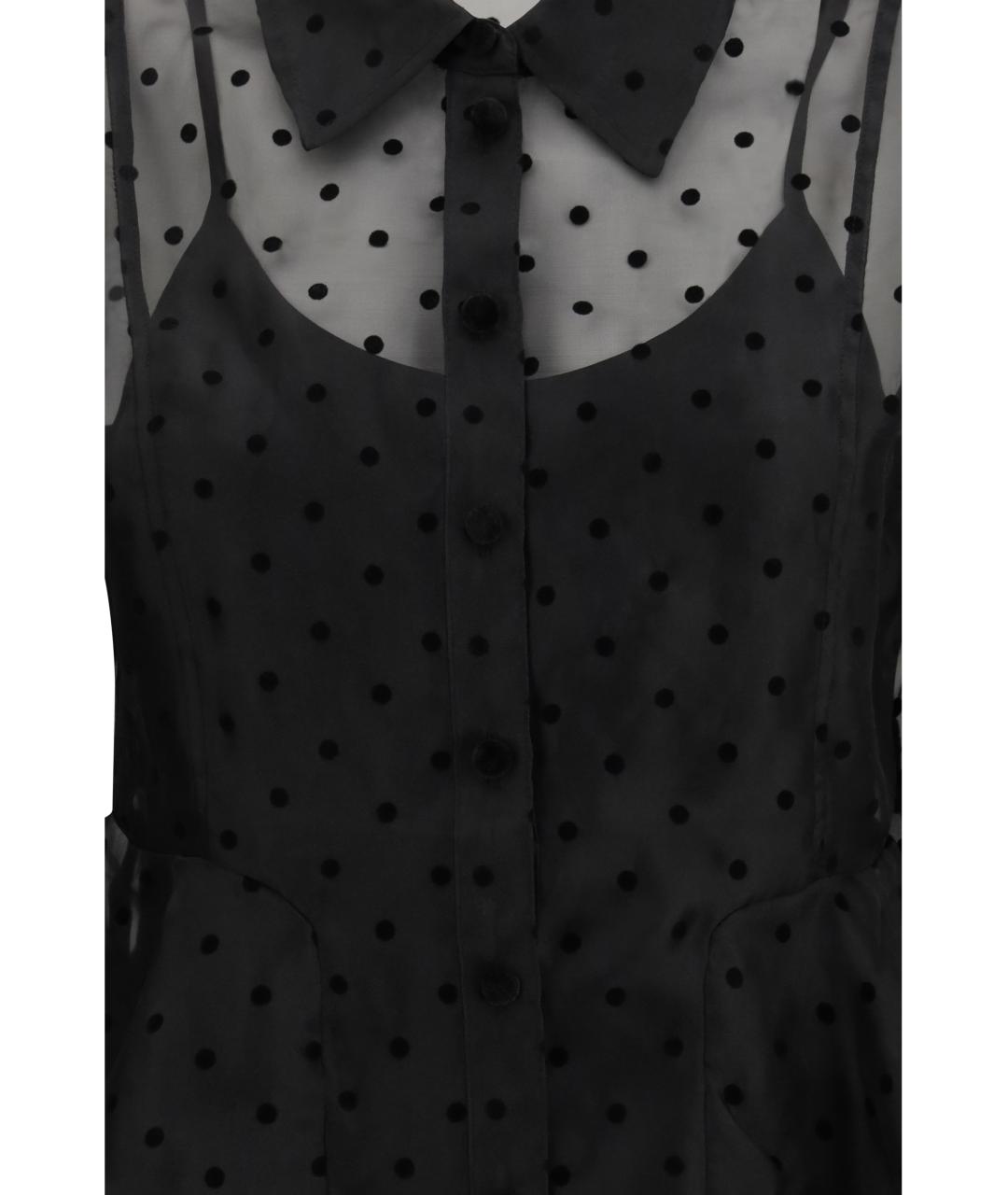 GANNI Черная полиэстеровая рубашка, фото 3