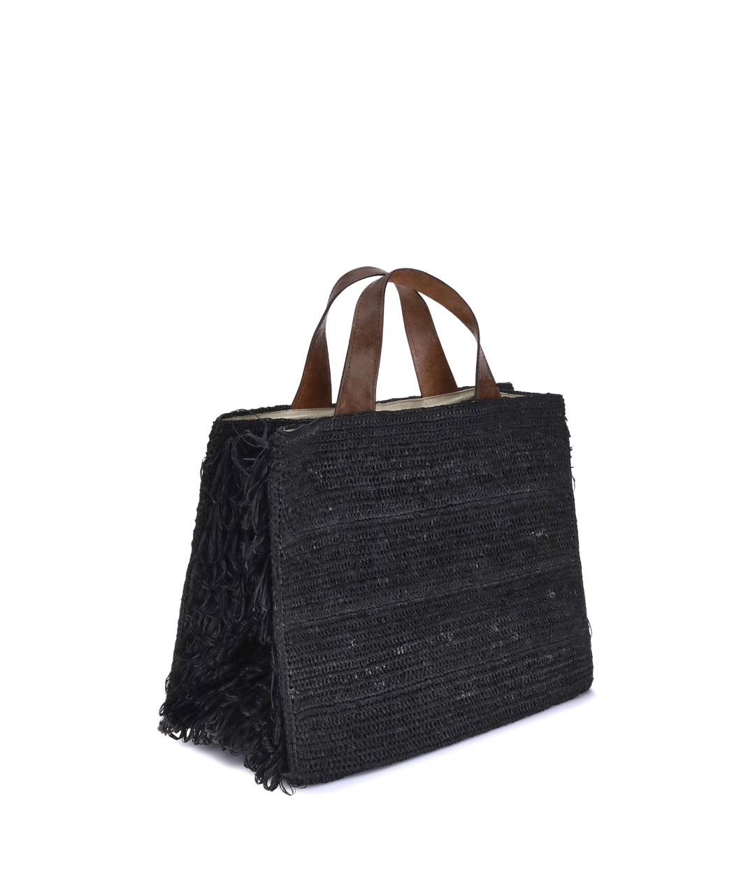 IBELIV Черная пелетеная сумка тоут, фото 2