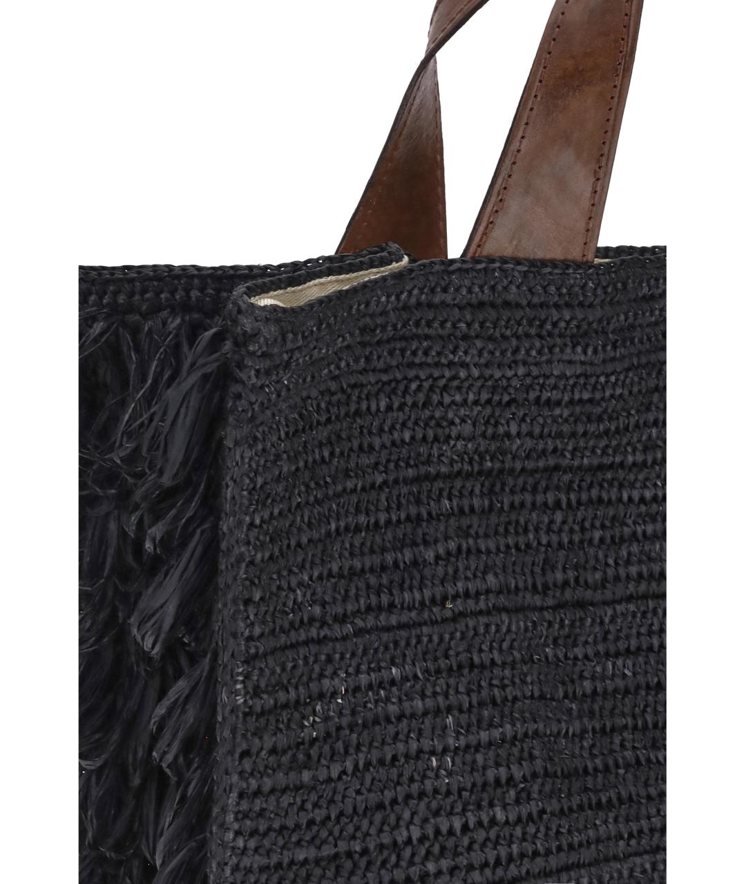 IBELIV Черная пелетеная сумка тоут, фото 4